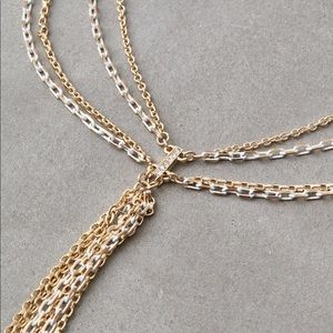 American Eagle Outfitters Jewelry - NWT American Eagle Gold and White Chain Necklace American Eagle Outfitters Jewelry - NWT American Eagle Gold and White Chain Necklace